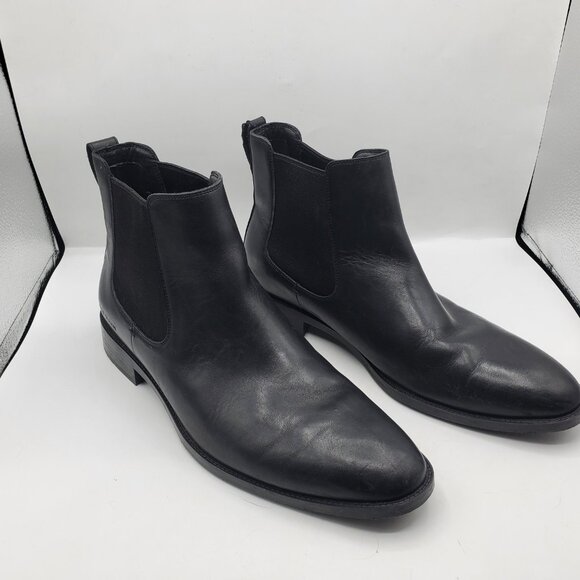 MENS COLE HAAN HAWTHORNE CHELSEA LEATHER ANKLE BOOTS - Picture 3 of 12
